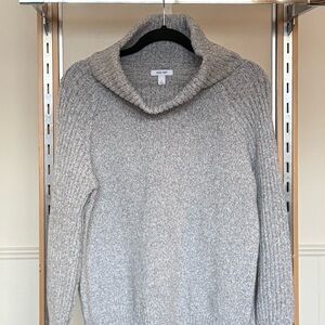 Cozy Gray Cowl Neck Sweater